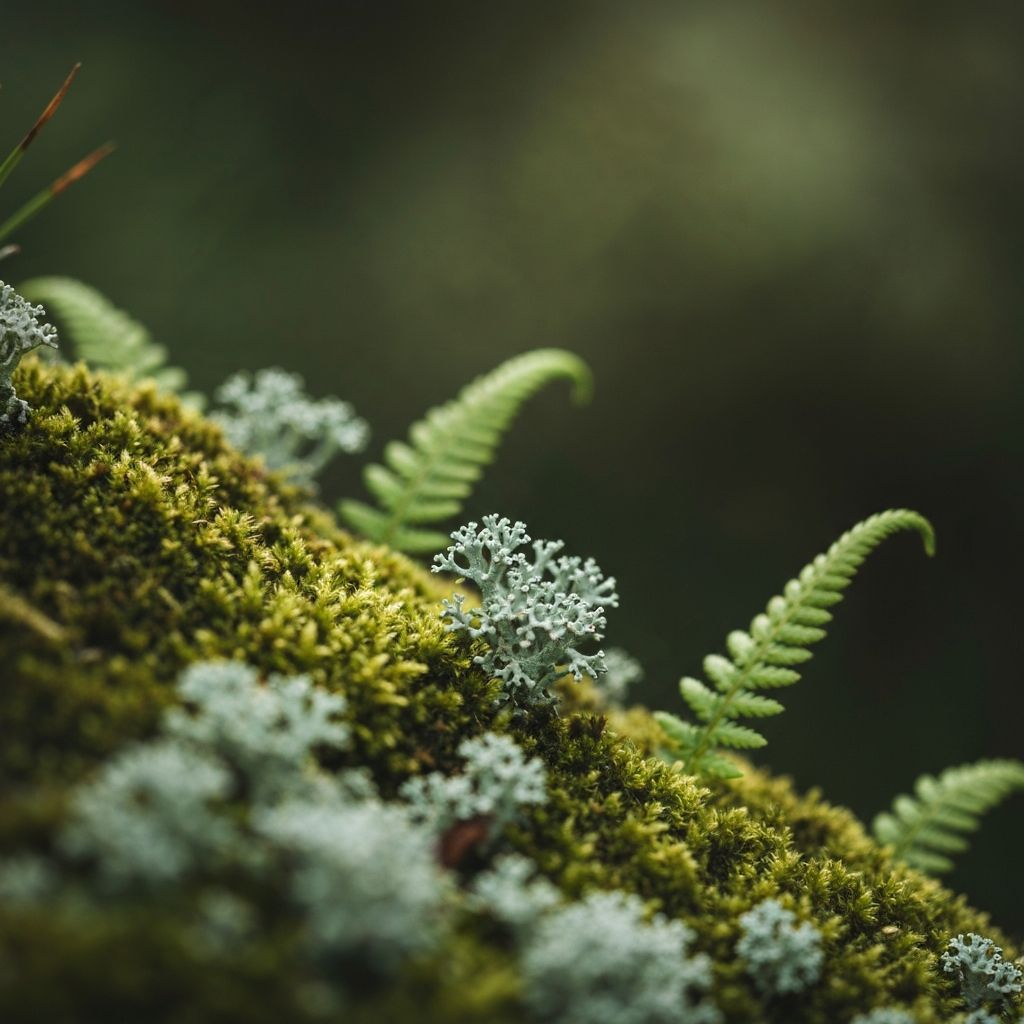 Schweizer Alpennatur Nahaufnahme mit grünen botanischen Texturen